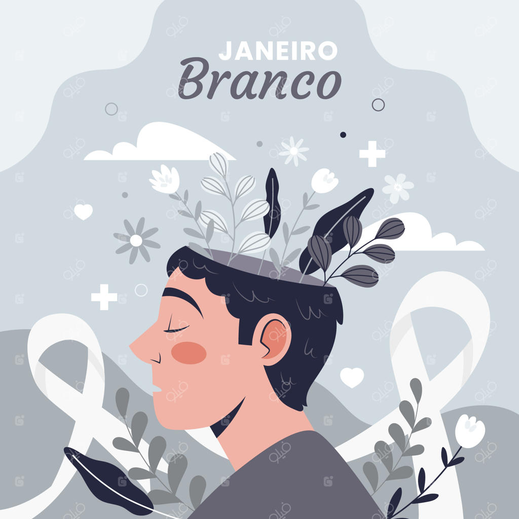 تصویرسازی ساده برای کمپین "ژانویه سفید"