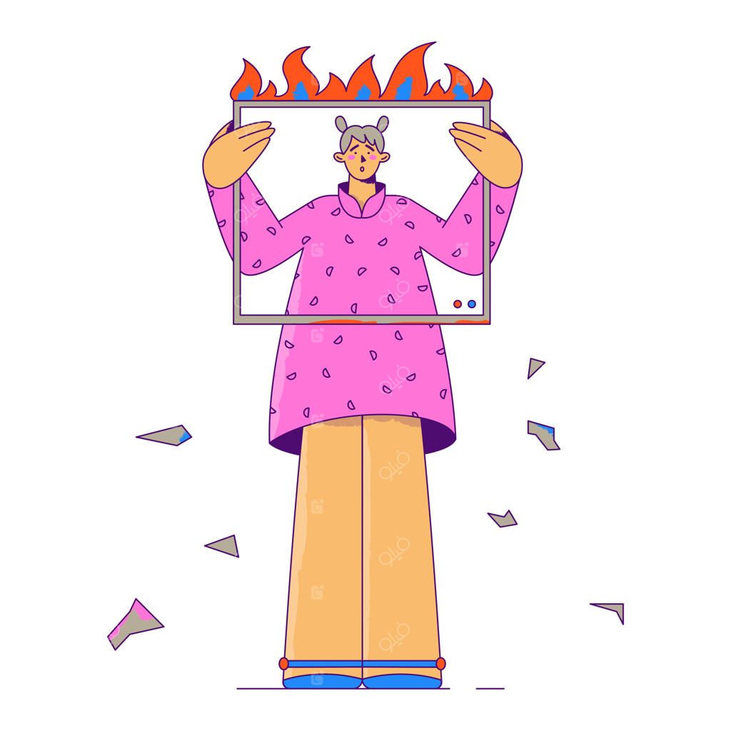 وب‌سایت در حال سوختن