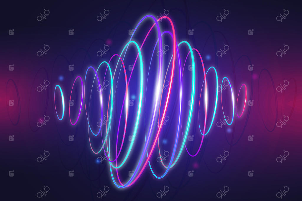 تصویر زمینه نورهای نئونی درخشان