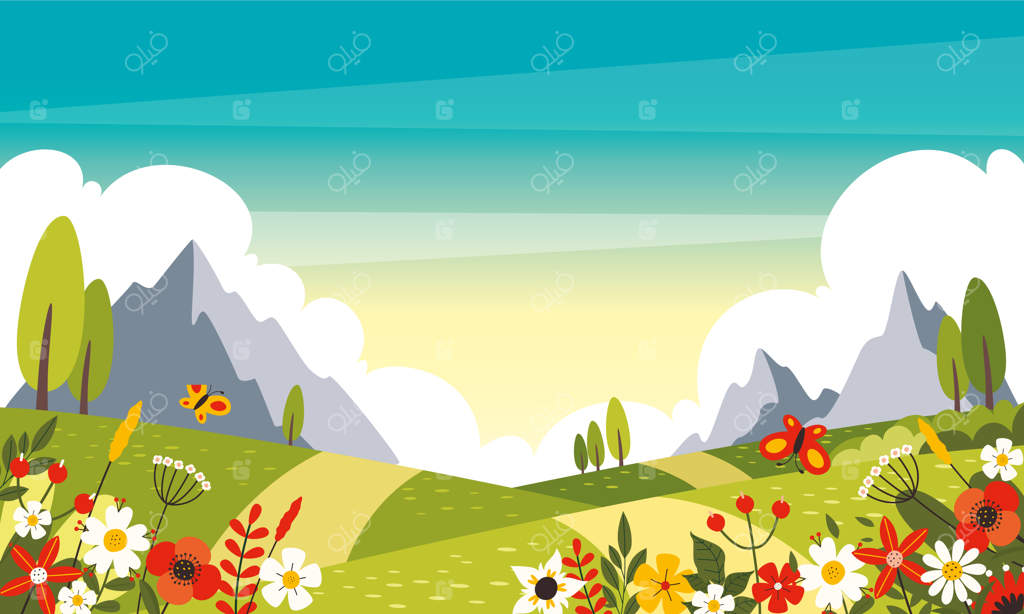 تصویر وکتور طبیعت بکر و دست نخورده