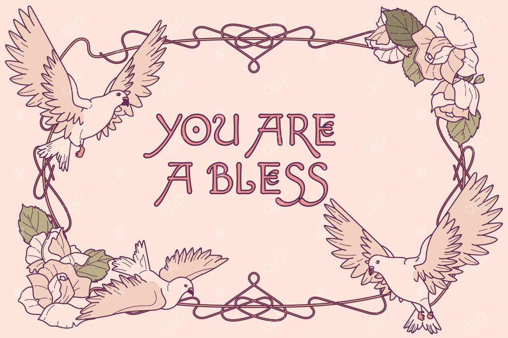 پس‌زمینه هنری آرت نوو دستی کشیده شده