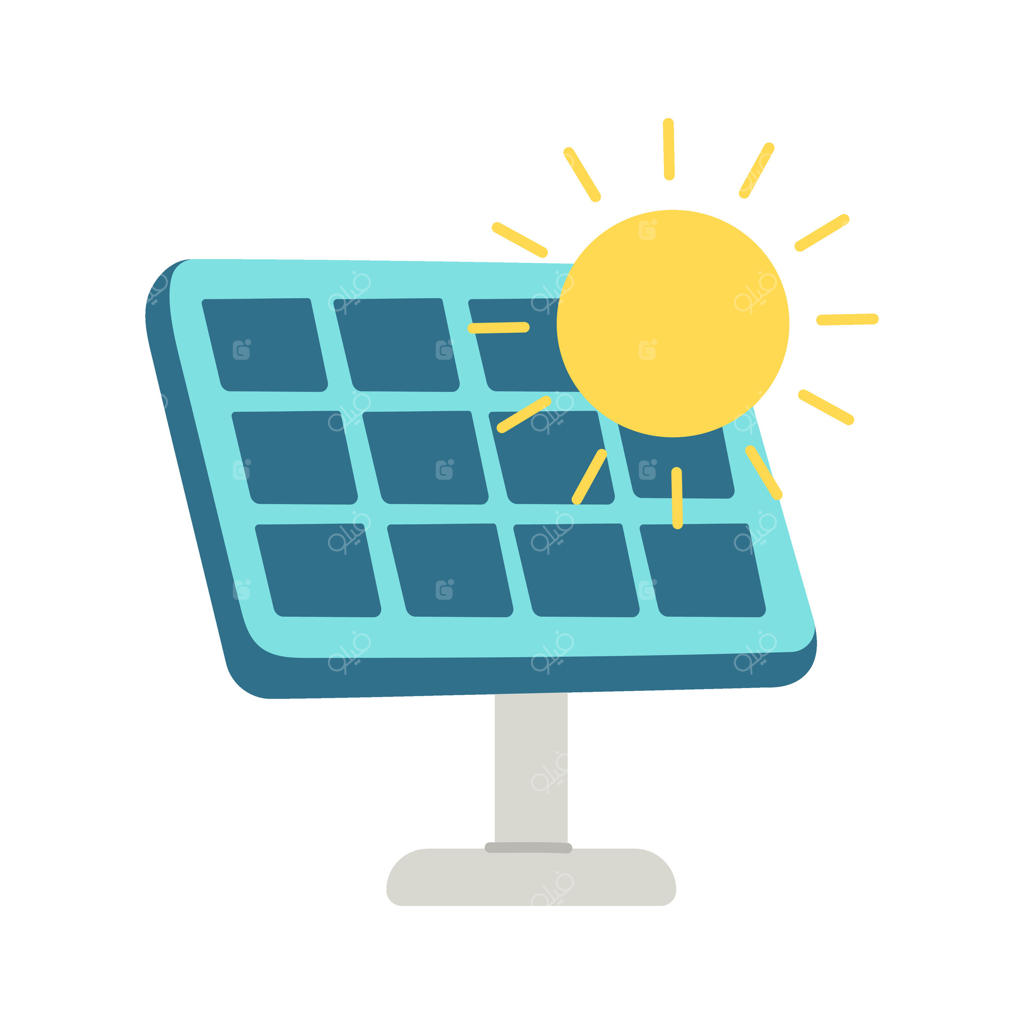 پنل خورشیدی زیر تابش خورشید: مفهوم بهره‌گیری از انرژی خورشید برای تولید برق