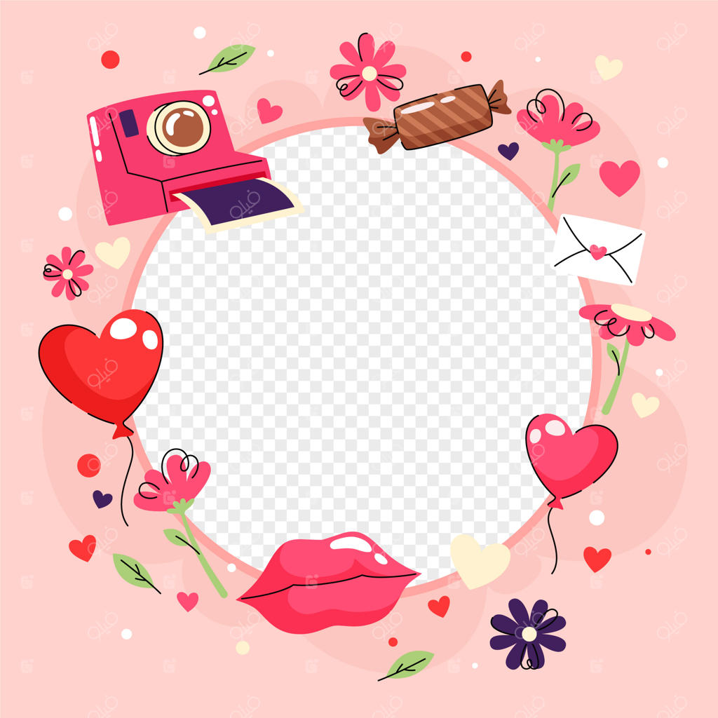 قالب قاب عکس دست‌ساز عاشقانه