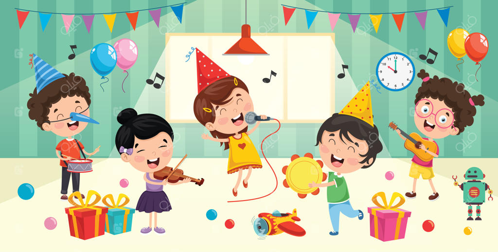 تفریح کودکان در یک اتاق