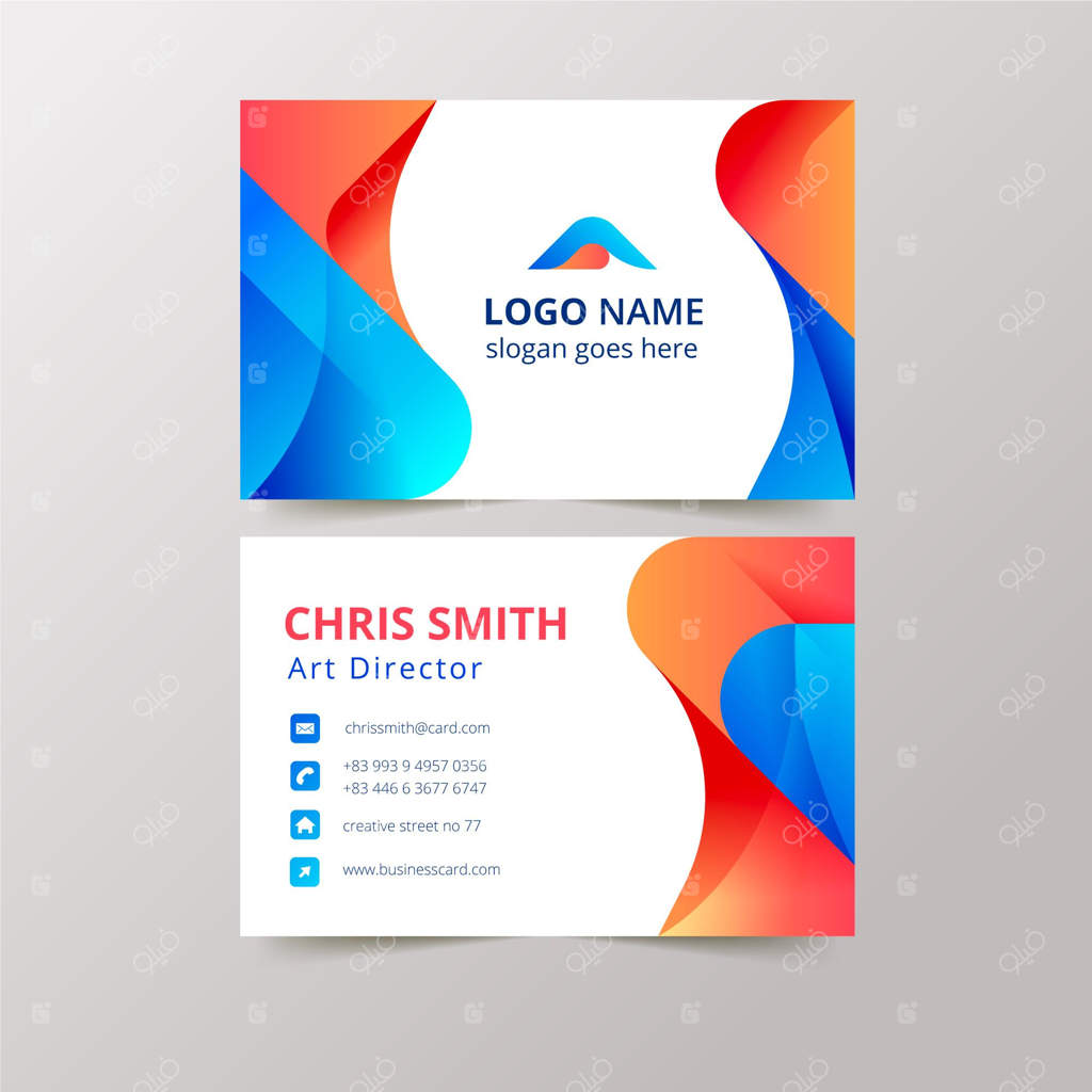 قالب کارت ویزیت مدرن و خلاقانه