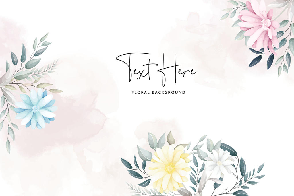 پس‌زمینه‌ی زیبا از گل و برگ‌های داوودی