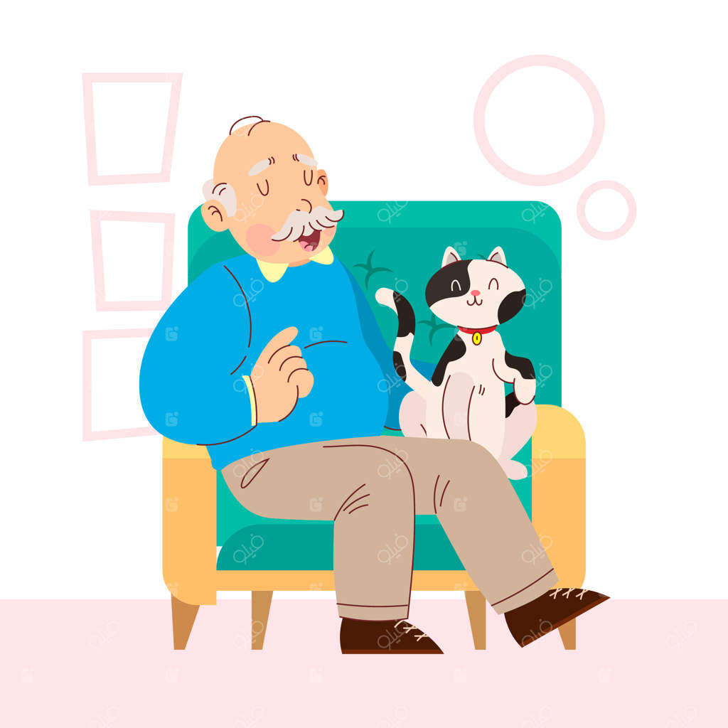 تصویرسازی زندگی با حیوان خانگی به صورت دست‌کشیده