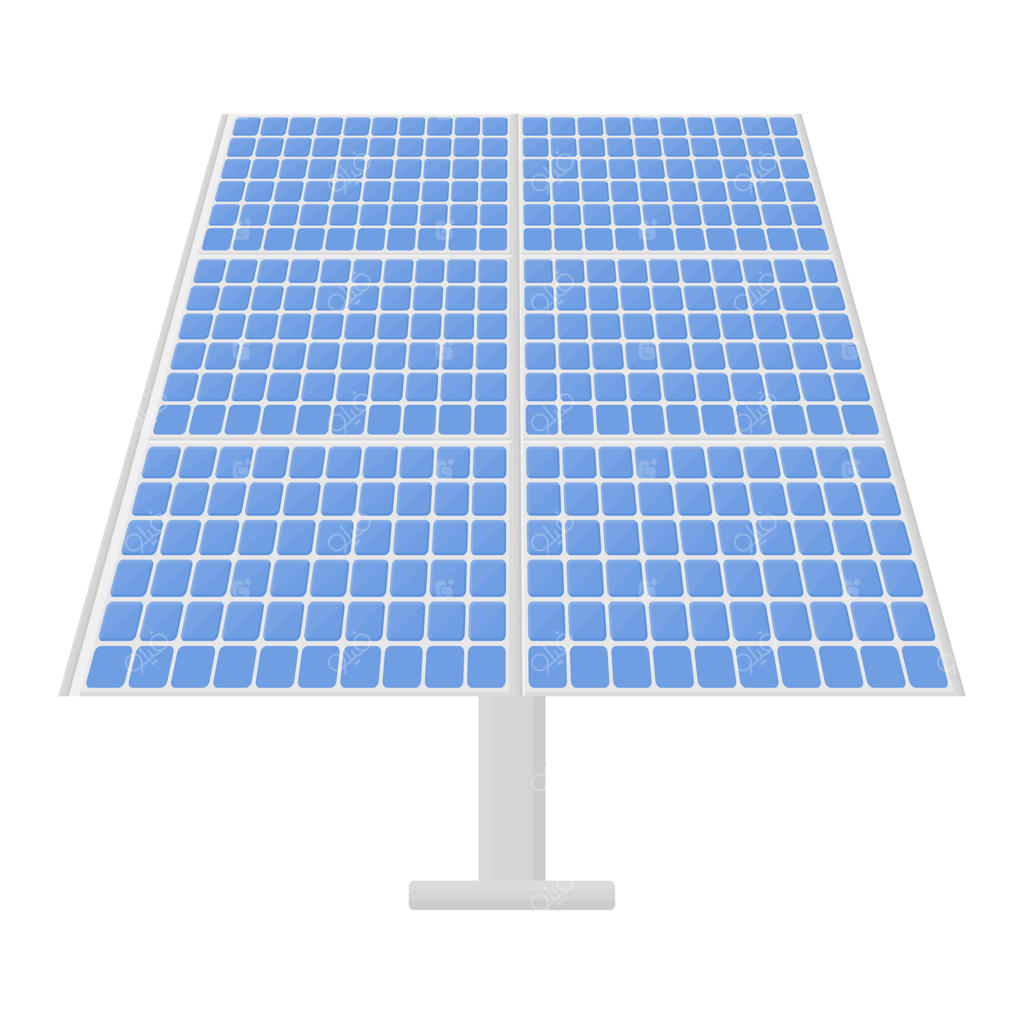 پنل خورشیدی انرژی پایدار. راه‌حل‌های انرژی؛ تصویرسازی پنل خورشیدی.