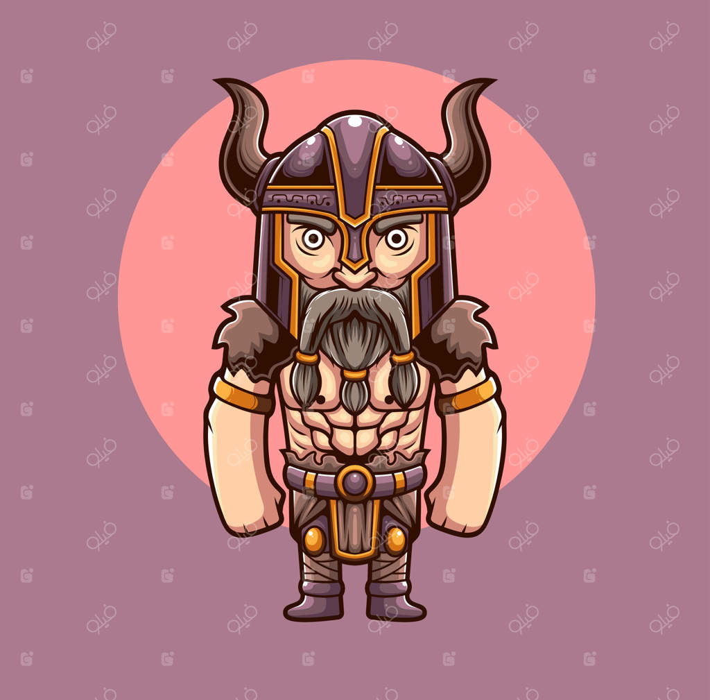 تصویر وکتور از نماد وایکینگ