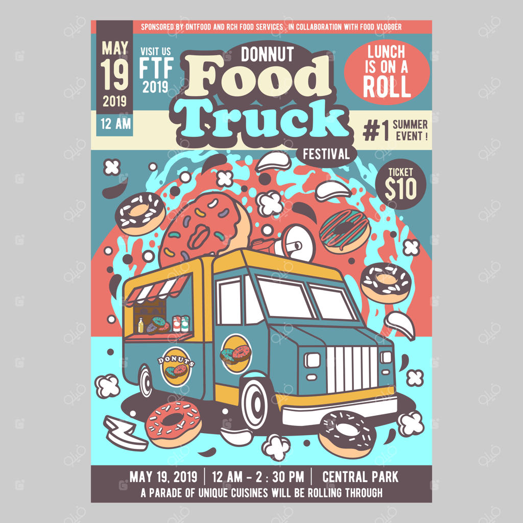 جشنواره فودتراک‌های دونات‌فروشی