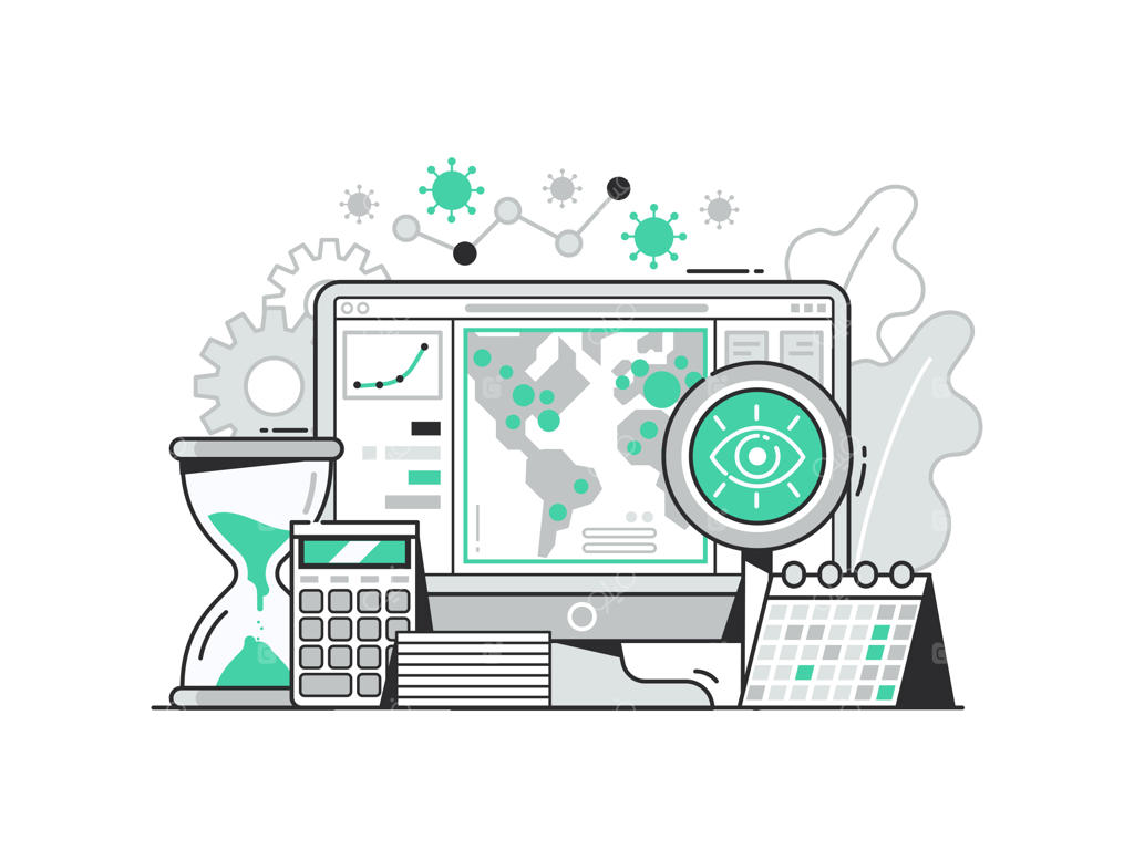 طرح نظارت بر شیوع ویروس جهانی با نقشه کروناویروس: رتبه‌بندی آماری پاندومی جهانی با آمار کشورها. وب‌سایتی برای رصد موارد کووید-۱۹ به صورت طراحی ساده.