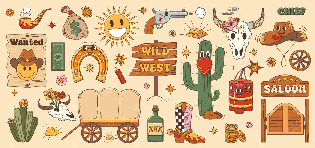 شخصیت‌ها و آیتم‌های جذاب غرب وحشی