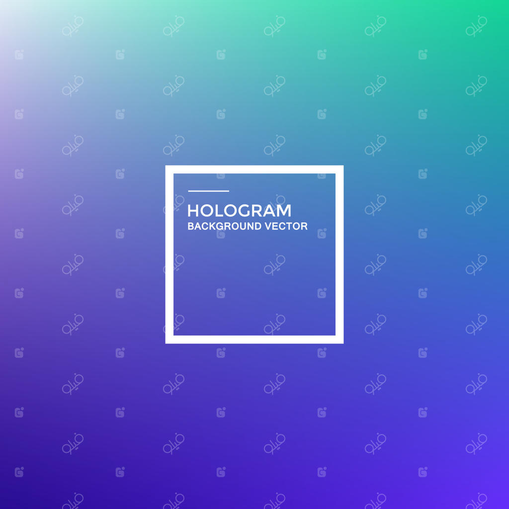 پس‌زمینه وکتور با گرادیان هولوگرام و طرح هولوگرام
