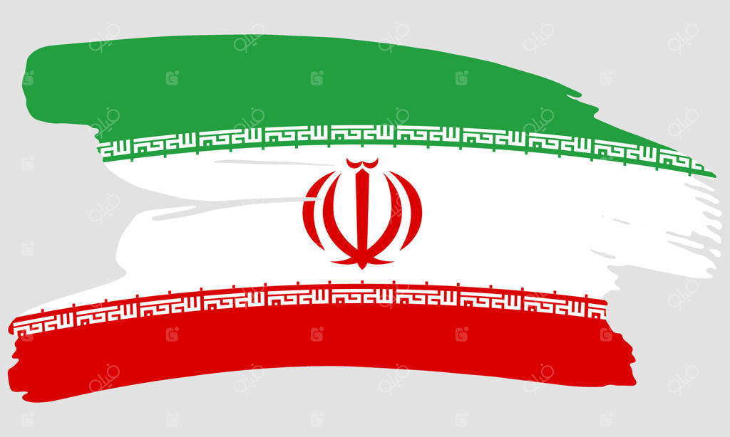 بافت قلم‌موی پرچم ایران - طرح کهنه پرچم ایران - مفهوم قلم‌موی نشان ایران