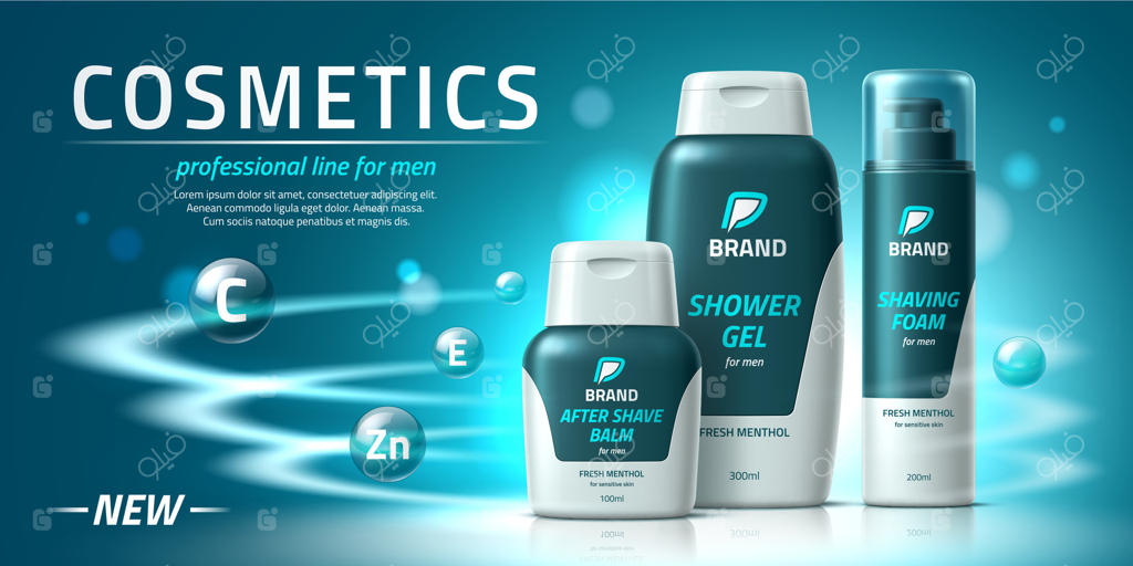 محصولات آرایشی مردانه، ژل دوش، کف اصلاح