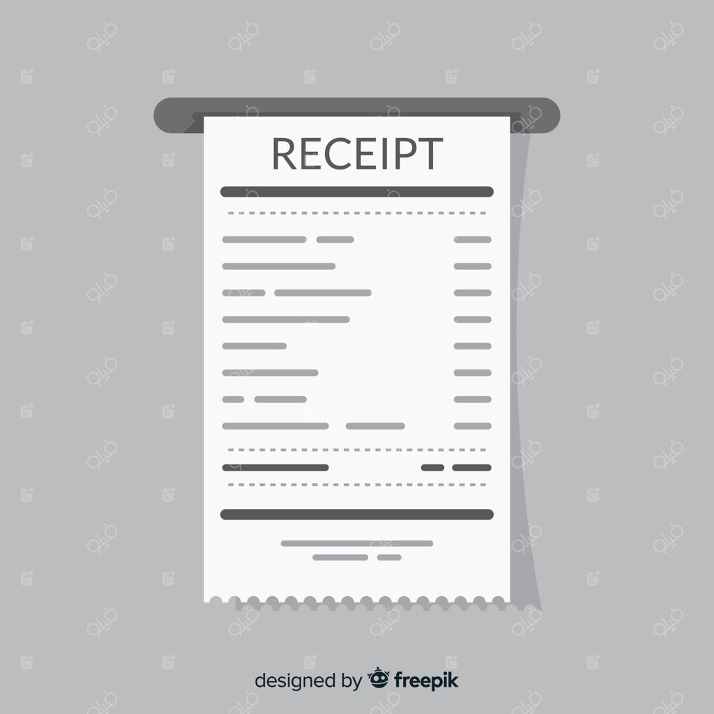 رسید پرداخت خلاقانه به سبک تخت