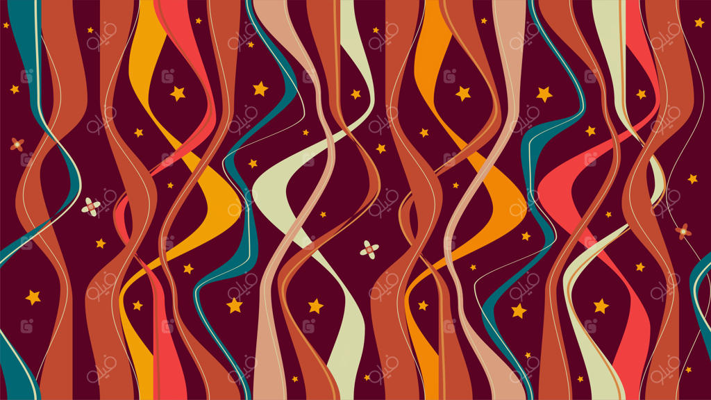 الگوی موجی و مواج دهه ۷۰ میلادی بدون درز