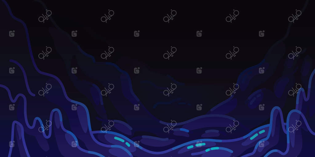 پس‌زمینه کارتون دریای عمیق و گودال اقیانوس