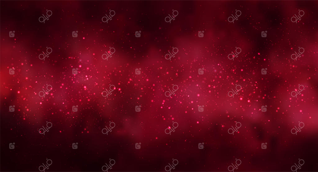 تصویرسازی پس‌زمینه فضای کیهانی و آسمان پرستاره با ستاره‌ای عظیم در اعماق فضا؛ پس‌زمینه انتزاعی طالع‌بینی