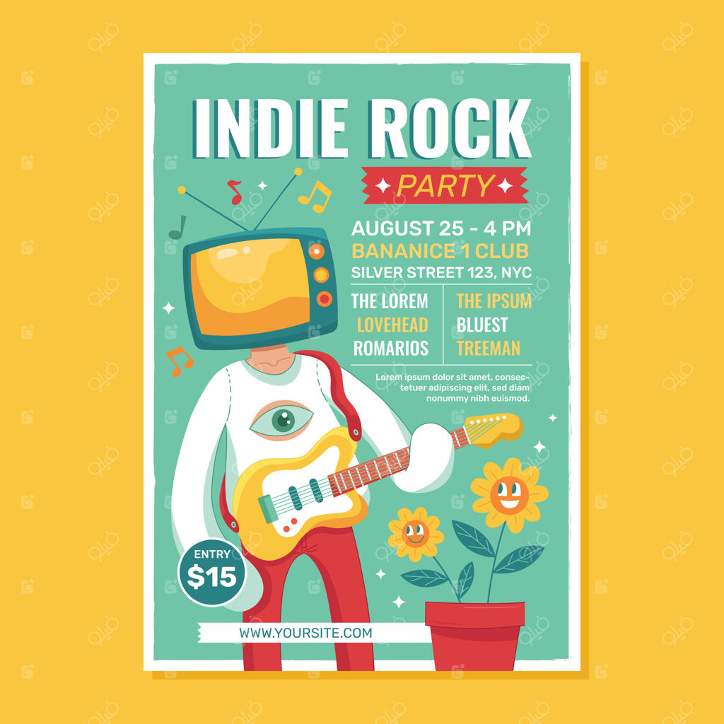 پوستر مهمانی راک مستقل