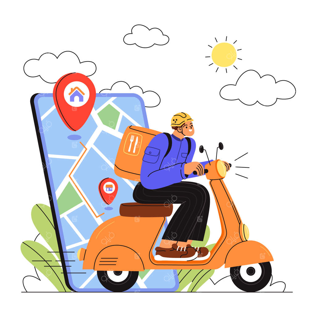 تصویرسازی از سرویس تحویل سریع