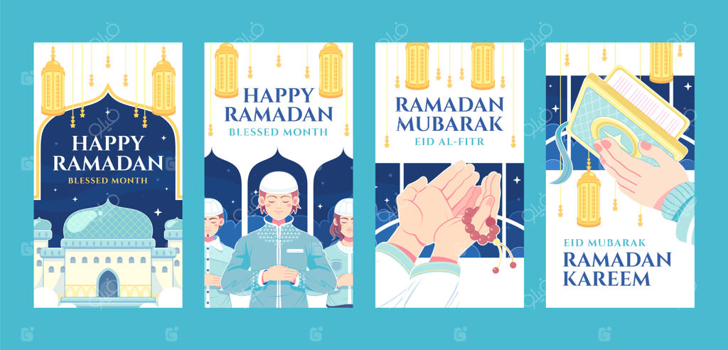 مجموعه استوری‌های اینستاگرام برای جشن رمضان اسلامی