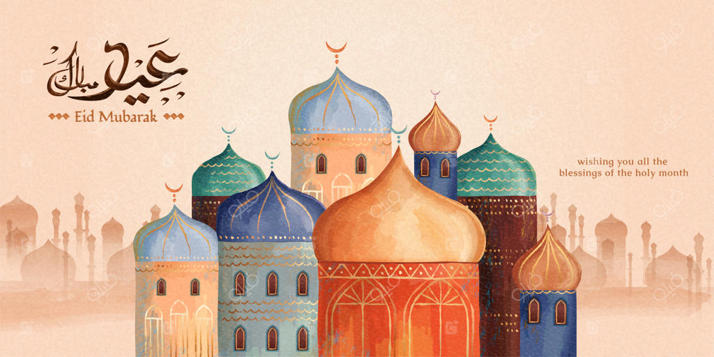 ماه مبارک رمضان با مسجد رنگارنگ