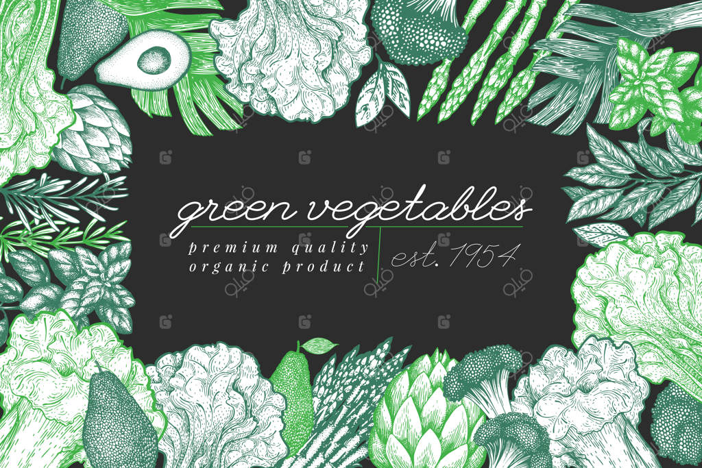 قاب سبزیجات تازه