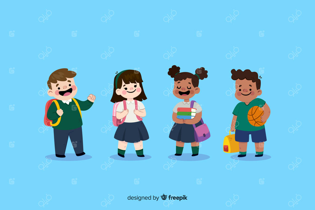 طراحی تخت بازگشت به مدرسه کودکان