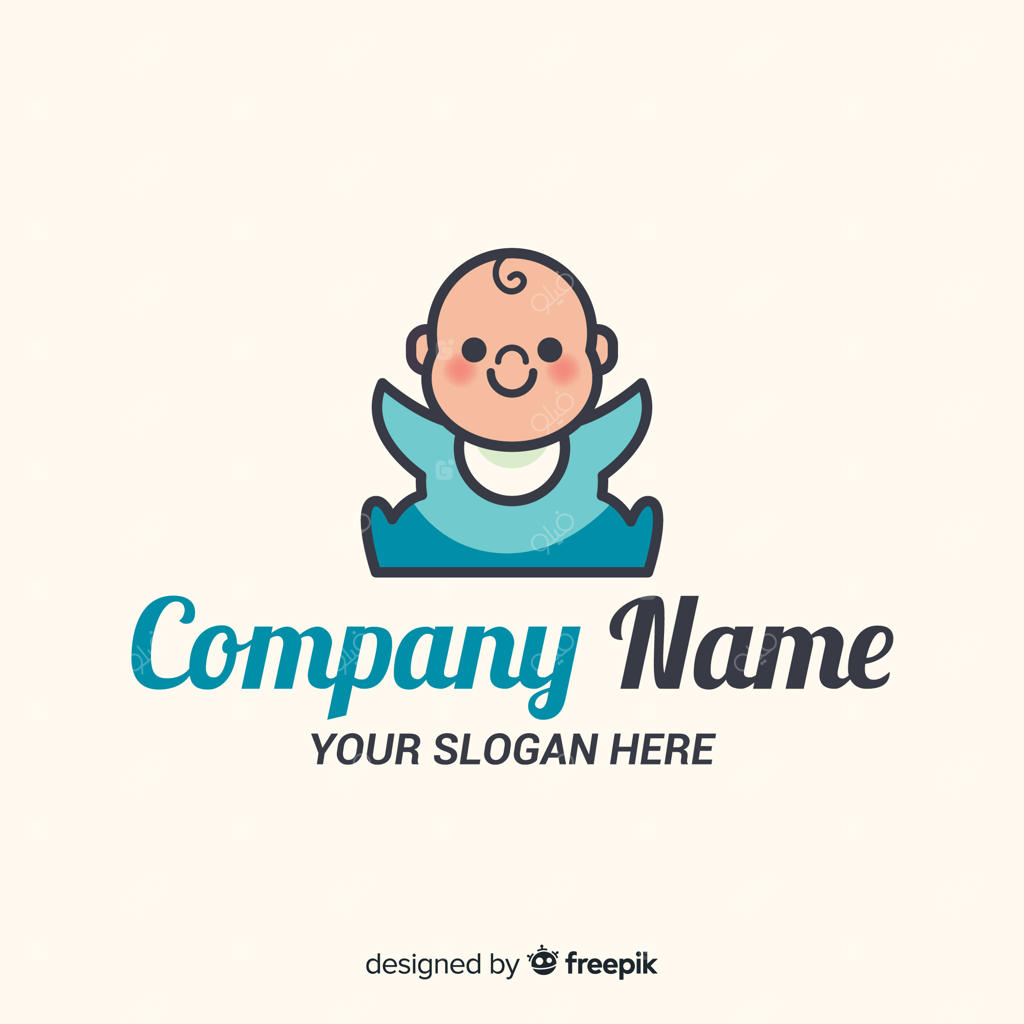 قالب لوگوی دوست‌داشتنی فروشگاه کودک