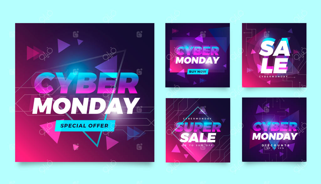 مجموعه‌ای از پست‌های اینستاگرام برای سایبر ماندی