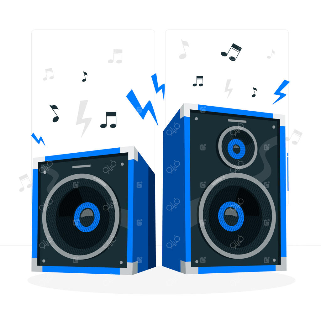 طرح مفهومی بلندگوهای استریو