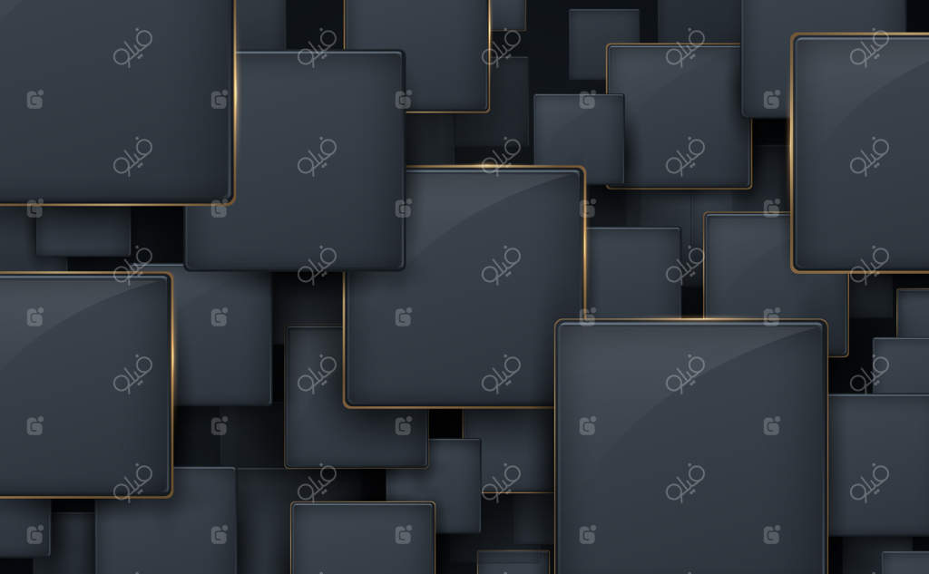 مفهوم فناوری دیجیتال پیشرفته با طرح‌های هندسی انتزاعی