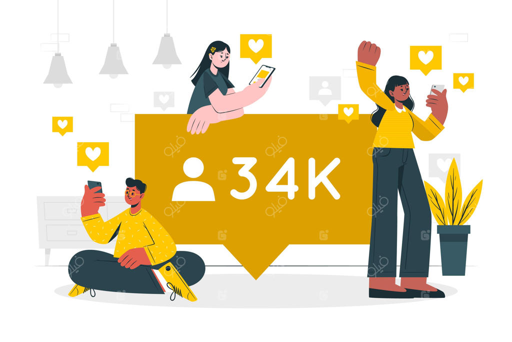 تصویری از مفهوم دنبال‌کنندگان