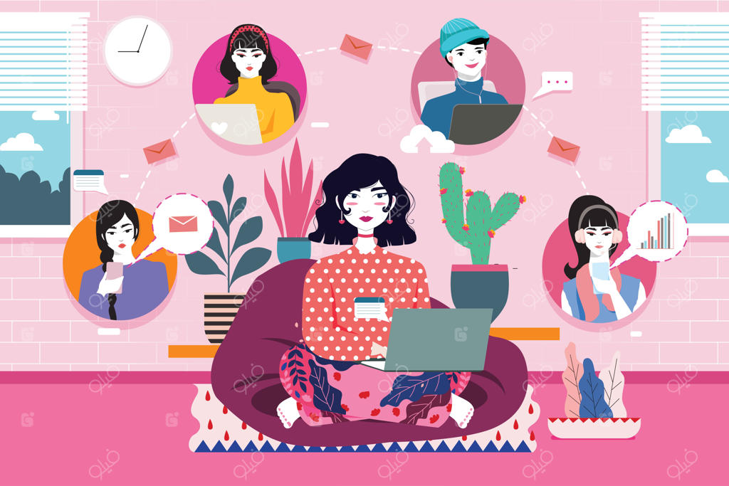 تصویرسازی کار در خانه