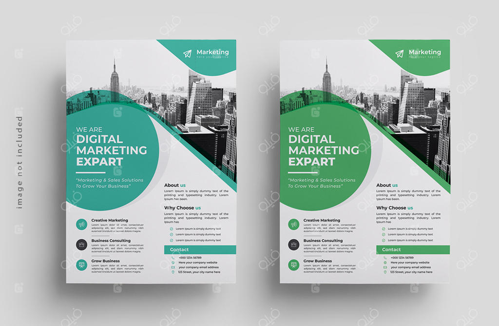 قالب تراکت آژانس دیجیتال مارکتینگ