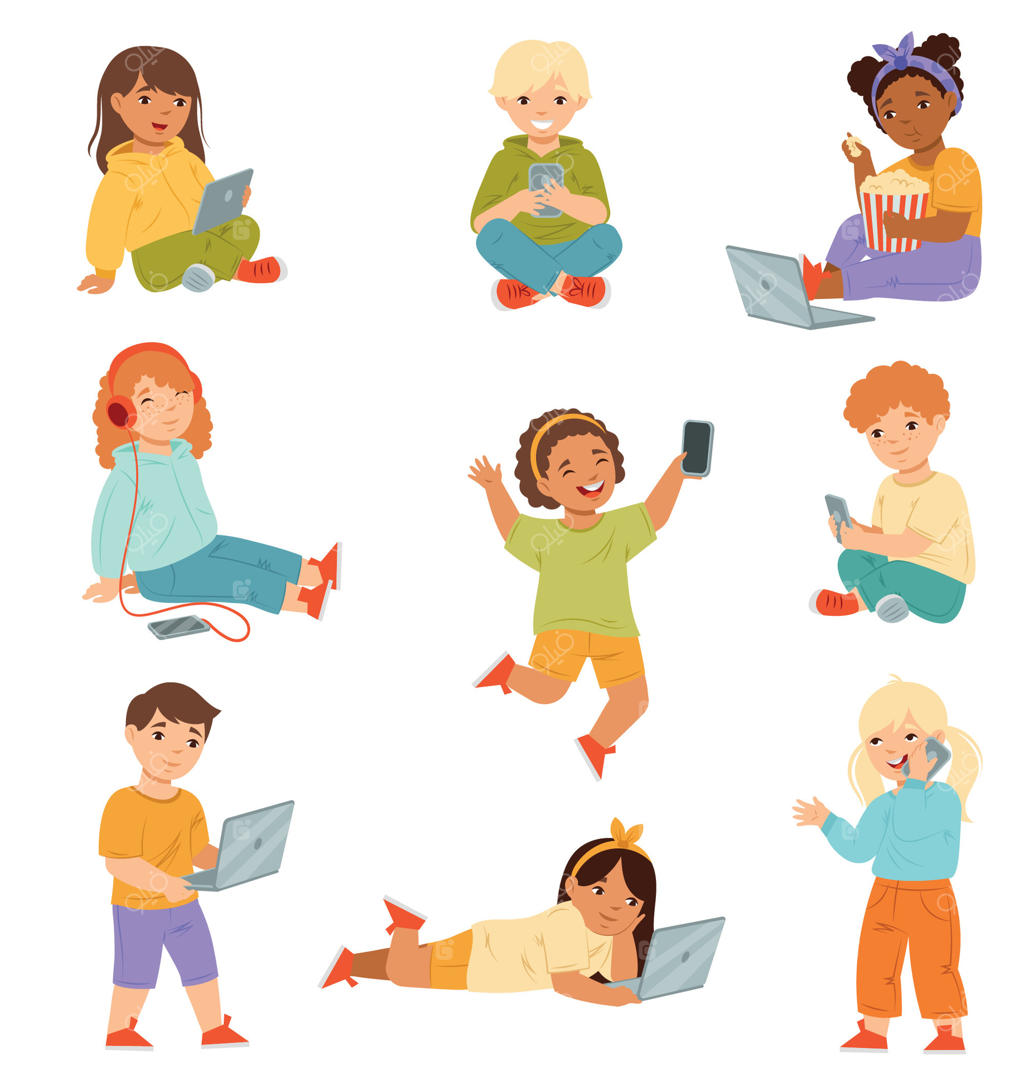 بازی و سرگرمی کودکان گوناگون با تکنولوژی