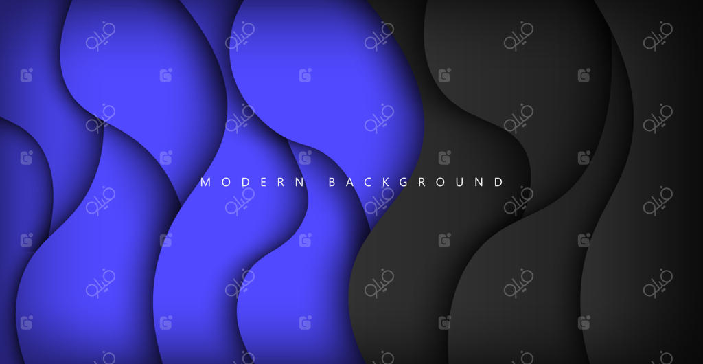 لایه‌های چندگانه بافت آبی تیره سه‌بعدی در بنر وکتور با گرادیان. طراحی پس‌زمینه هنر کاغذبری انتزاعی برای قالب وب‌سایت. مفهوم نقشه‌نگاری یا کاغذبری اوریگامی نرم