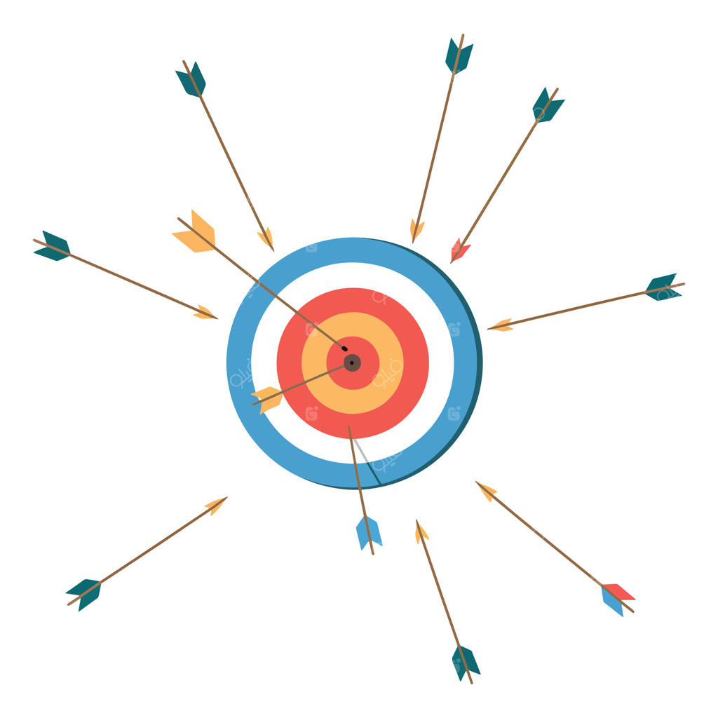 مفهوم شکست در کسب‌وکار: عدم موفقیت تیرها در رسیدن به هدف