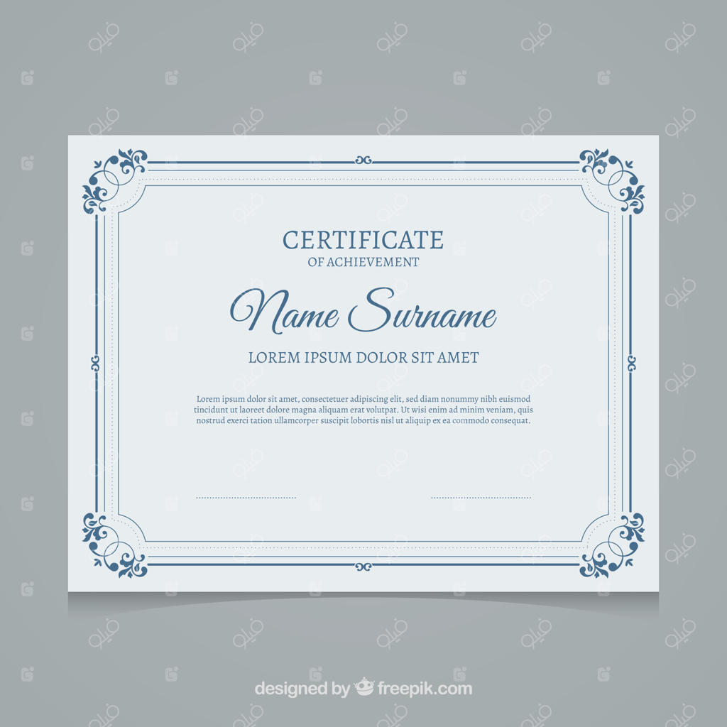 پترن گواهینامه آبی