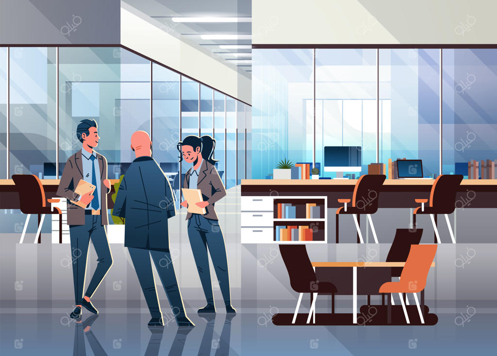 ارتباطات تجاری در دفتر کار