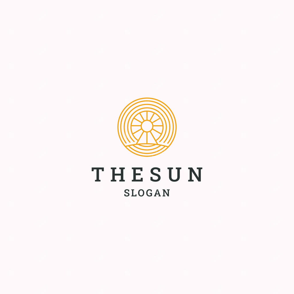 الگوی طراحی نماد خورشید وکتور ایلوستریشن