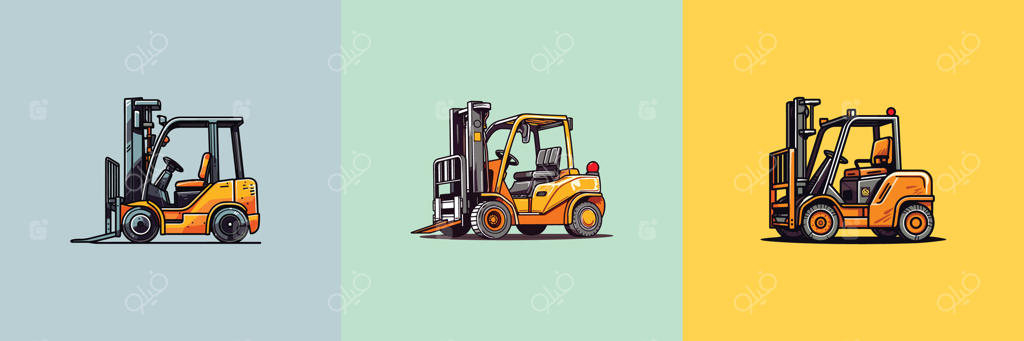 تصویر وکتور لیفتراک - طراحی کلیپ آرت