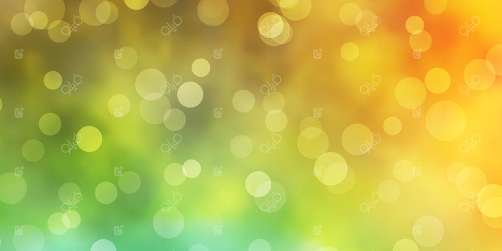 پترن وکتور آبی روشن و زرد با دایره‌ها.