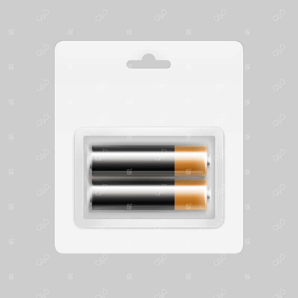 باتری‌های آلکالاین AA مشکی طلایی براق در بسته‌بندی شفاف مناسب برای برندینگ