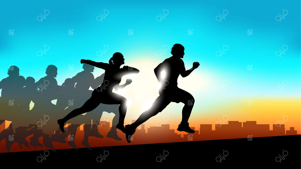 تصویر دوندگان ورزشی