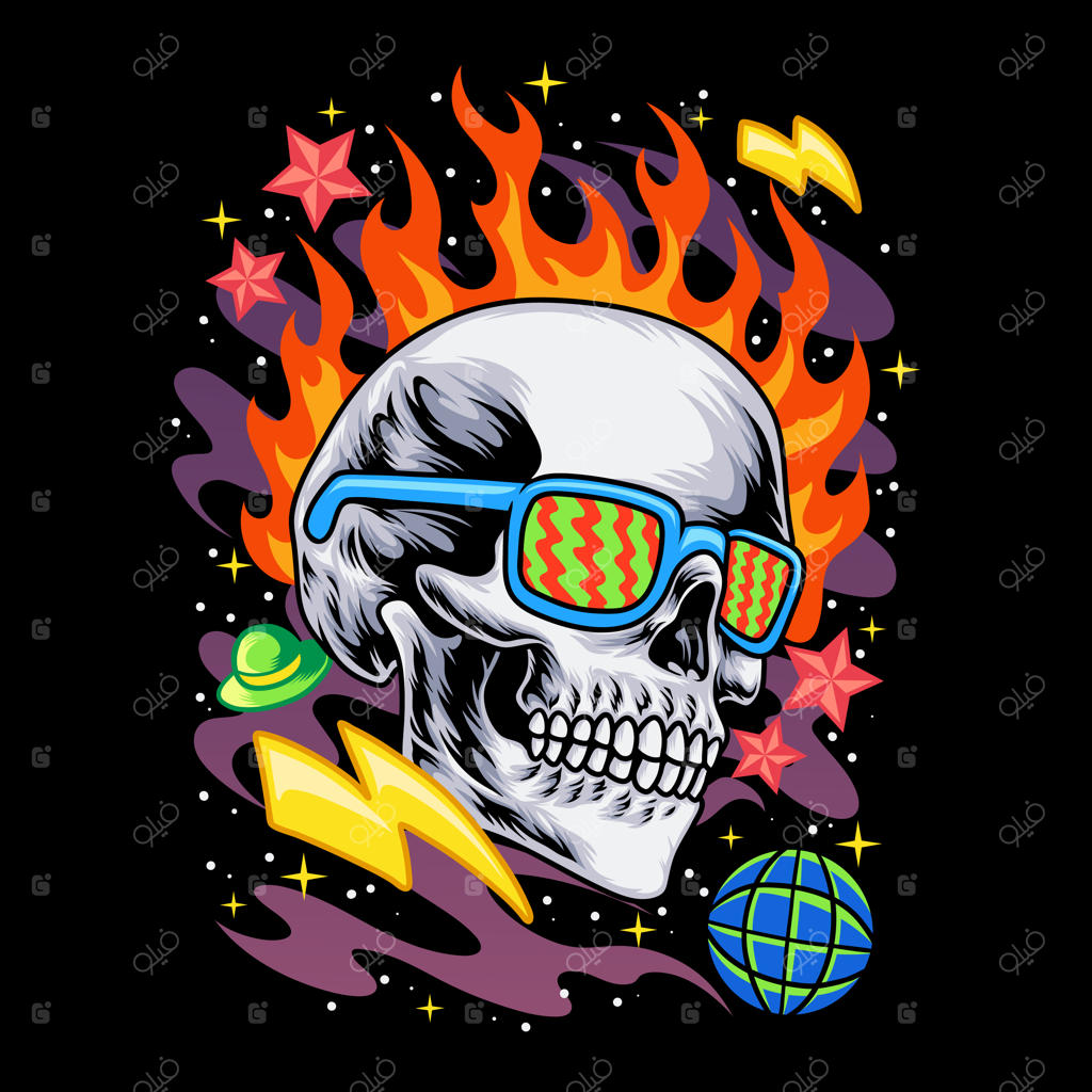 طرح خطی جمجمه