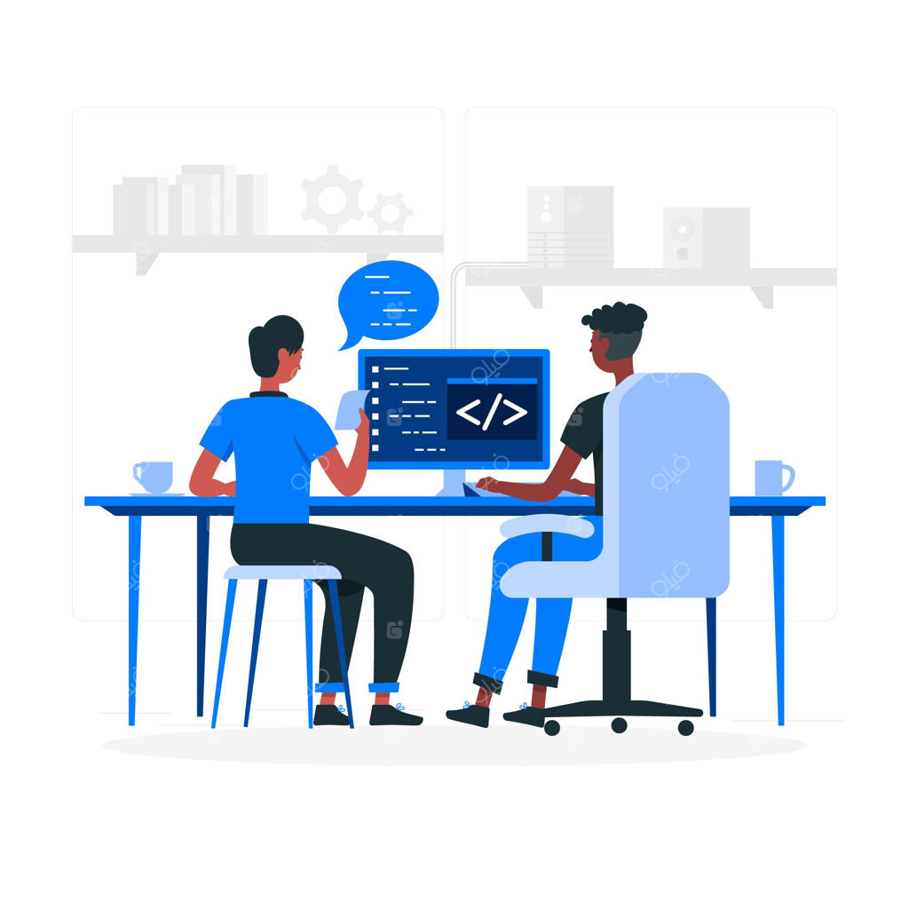 تصویرسازی مفهوم برنامه‌نویسی دونفره