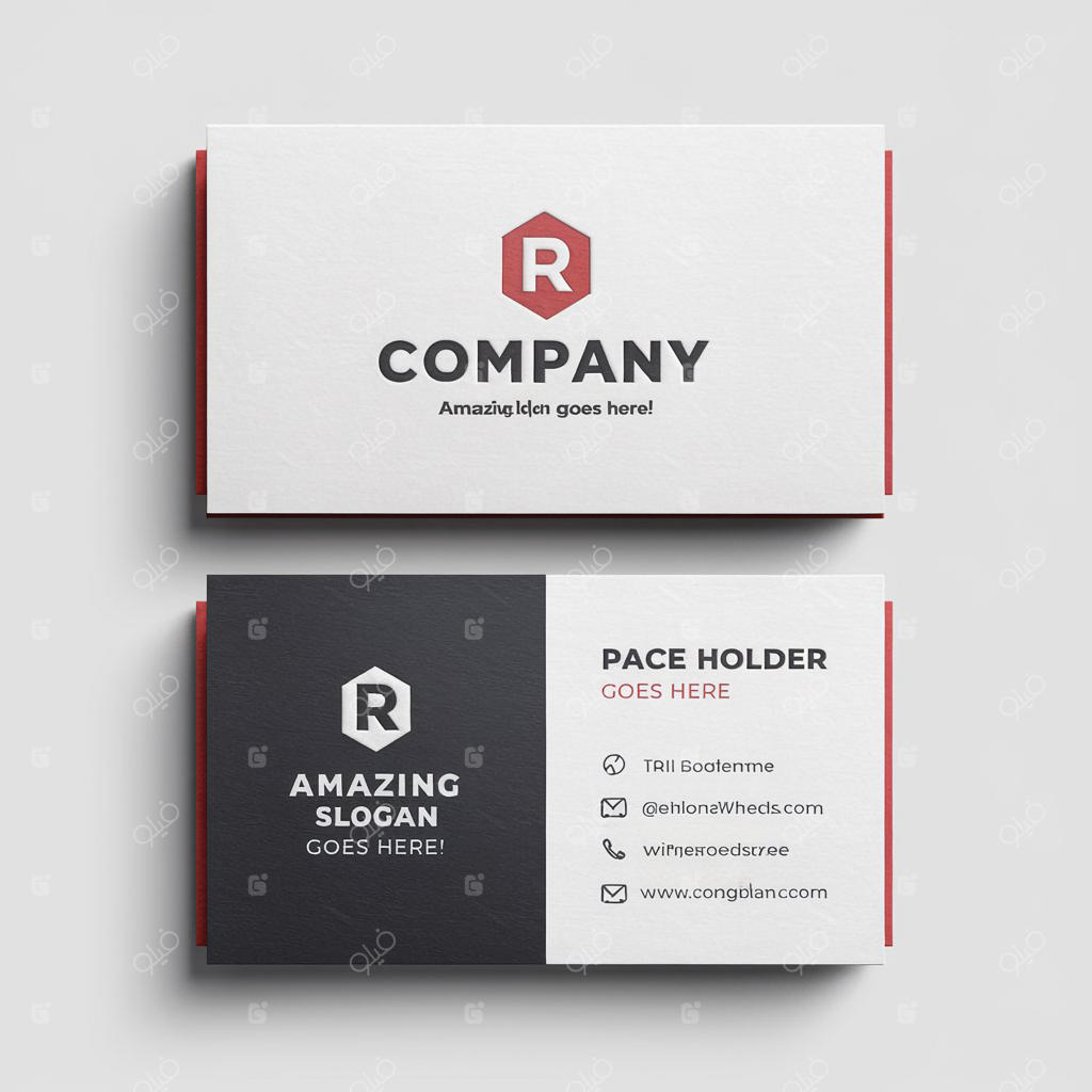 طرح‌بندی خلاقانه و حرفه‌ای کارت ویزیت با فرمت EPS و JPEG