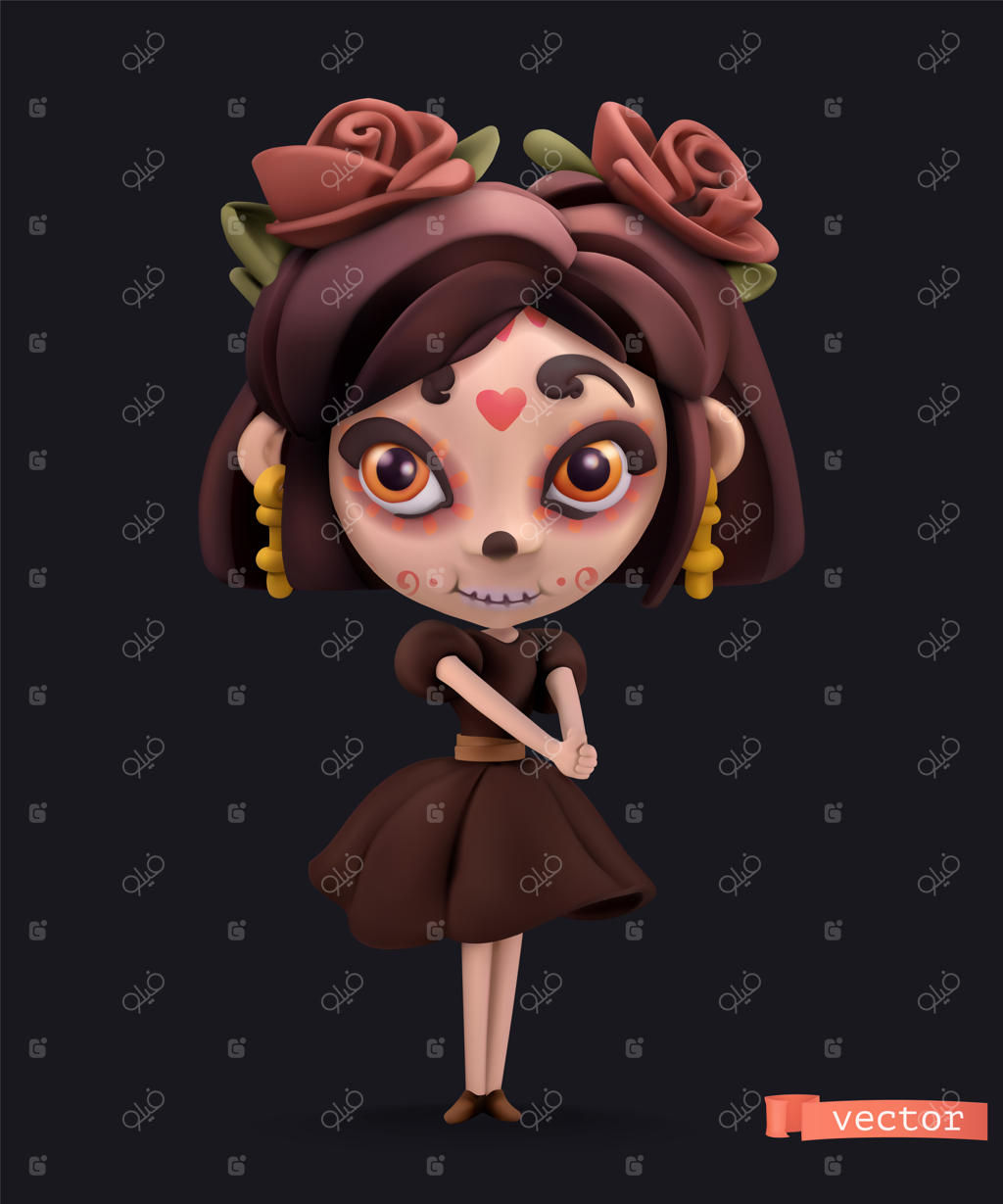 جادوگر کوچولو، آیکون کارتونی سه‌بعدی برای تعطیلات هالووین